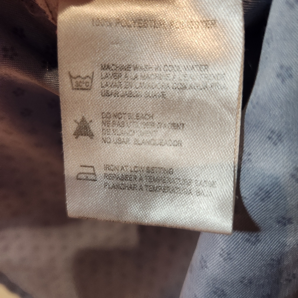 Men's medium patterned Blue Button-Up Shirt‎ - Picture 7 of 13